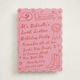 "cowboy club" - Sweet Sixteen Party Invitations in Cherry by Jennifer Lew - Front