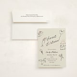"Sweets & Treats" - Sweet Sixteen Party Invitations in Licorice by Sarah Rosenthal - Invitation with Envelope