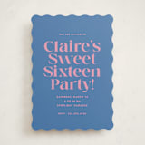 "Text" - Sweet Sixteen Party Invitations in Bubblegum by Megan Davis - Front