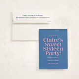 "Text" - Sweet Sixteen Party Invitations in Bubblegum by Megan Davis - Invitation with Envelope