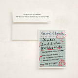"guest check" - Sweet Sixteen Party Invitations in Mint by Jennifer Lew - Invitation with Envelope