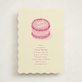 "Lambeth Cake" - Sweet Sixteen Party Invitations in Cotton Candy by Baumbirdy - Front