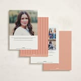 "Marfa" - Sweet Sixteen Party Invitations in Coral by Blustery August - Back of Card Options