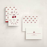 "Cherry Sundae" - Sweet Sixteen Party Invitations in Meringue by Inkblot Design - Assembled