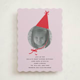 "birthday hat" - Sweet Sixteen Party Invitations in Ruby by Jennifer Lew - Front