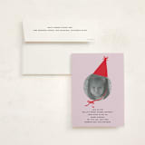 "birthday hat" - Sweet Sixteen Party Invitations in Ruby by Jennifer Lew - Invitation with Envelope