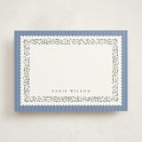 "Parker" - Personalized Stationery Cards in Cornflower by Erin L. Wilson - Front