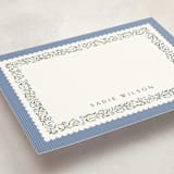 "Parker" - Personalized Stationery Cards in Cornflower by Erin L. Wilson - Detail