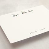 "Mallards" - Personalized Stationery Cards in Spruce by Townsend Majors - Detail