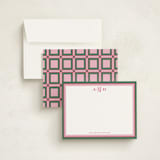 "Cardigan" - Personalized Stationery Cards in Amaranth by Jennifer Lew - Assembled