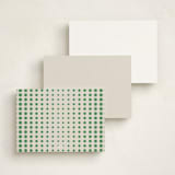 "Golf" - Personalized Stationery Cards in Forest by Vera Lim - Back of Card Options