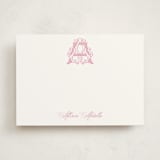 "Georgetown Crest" - Personalized Stationery Cards in Cupcake by Jenna Holcomb - Front