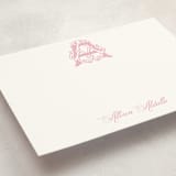"Georgetown Crest" - Personalized Stationery Cards in Cupcake by Jenna Holcomb - Detail