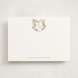 "Montecito Crest" - Personalized Stationery Cards in Petal by Petra Kern - Front