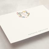 "Montecito Crest" - Personalized Stationery Cards in Petal by Petra Kern - Detail