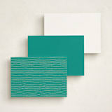 "St. Barts Crest" - Personalized Stationery Cards in Palm by Jenna Holcomb - Back of Card Options