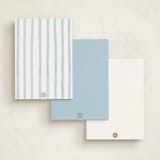 "Atlanta Crest" - Personalized Stationery Cards in Bluebell by Elly - Back of Card Options