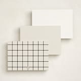 "Old Fashioned" - Personalized Stationery Cards in Onyx by Baumbirdy - Back of Card Options