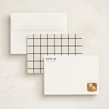 "Old Fashioned" - Personalized Stationery Cards in Onyx by Baumbirdy - Assembled