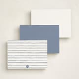 "Sailboat" - Personalized Stationery Cards in Coast by Cass Loh - Back of Card Options