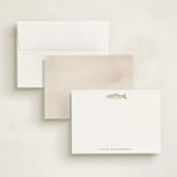 "fish" - Personalized Stationery Cards in Fog by Petra Kern - Assembled