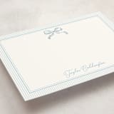 "Bow" - Personalized Stationery Cards in Sky by Helena Vitto - Detail