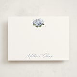 "Hydrangea" - Personalized Stationery Cards in Hydrangea by Itsy Belle Studio - Front