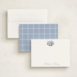 "Hydrangea" - Personalized Stationery Cards in Hydrangea by Itsy Belle Studio - Assembled