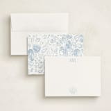 "Seashell " - Personalized Stationery Cards in Shell by Shiny Penny Studio - Assembled