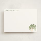 "Weeping Willow " - Personalized Stationery Cards in Leaf by Petra Kern - Front