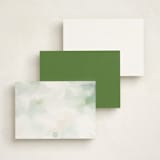 "Weeping Willow " - Personalized Stationery Cards in Leaf by Petra Kern - Back of Card Options