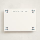 "Modern Quilter" - Personalized Stationery Cards in Sky by Julie Hebert - Front