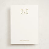 "Baby Blossoms" - Personalized Stationery Cards in Marigold by Jennifer Postorino - Front