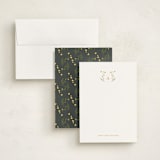 "Baby Blossoms" - Personalized Stationery Cards in Marigold by Jennifer Postorino - Assembled
