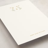 "Baby Blossoms" - Personalized Stationery Cards in Marigold by Jennifer Postorino - Detail