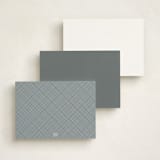 "The Big Picture" - Personalized Stationery Cards in White by Minted - Back of Card Options