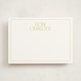 "elegant serif" - Personalized Stationery Cards in Lime by Ellen Schlegelmilch - Front