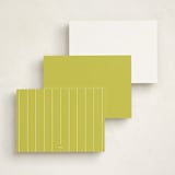 "elegant serif" - Personalized Stationery Cards in Lime by Ellen Schlegelmilch - Back of Card Options