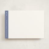 "Sidebar" - Personalized Stationery Cards in Blue Note by Alexandra Cohn - Front