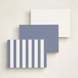 "Sidebar" - Personalized Stationery Cards in Blue Note by Alexandra Cohn - Back of Card Options