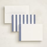 "Sidebar" - Personalized Stationery Cards in Blue Note by Alexandra Cohn - Assembled
