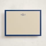 "Theodore" - Personalized Stationery Cards in Navy by Ani Somi - Front