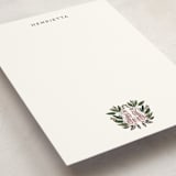 "Cheetah Crest" - Personalized Stationery Cards in Blush by Britt Mills - Detail
