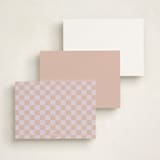 "Modern Colorful Border" - Personalized Stationery Cards in Pastel by Stephanie Heinrich Godbout - Back of Card Options