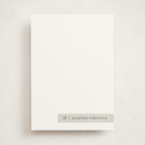 "Minimalist Tag" - Personalized Stationery Cards in Sage by Stacy Maalouf - Front