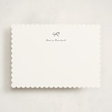 "lil bow" - Personalized Stationery Cards in Noir by Gwen Bedat - Front