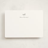 "lil bow" - Personalized Stationery Cards in Noir by Gwen Bedat - Front
