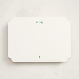 "A Little Heart" - Personalized Stationery Cards in Grass by mo kelley - Front