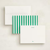 "A Little Heart" - Personalized Stationery Cards in Grass by mo kelley - Assembled