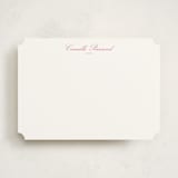 "Winslow" - Personalized Stationery Cards in Peony by Megan Davis - Front